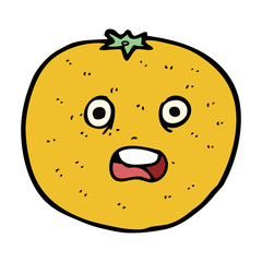 cartoon orange