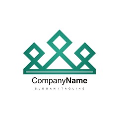 Crown logo icon vector