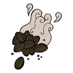 cartoon coffee beans