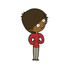 cartoon shocked woman