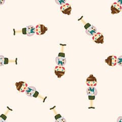 flight attendants ,seamless pattern