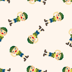 scout ,seamless pattern