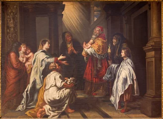 Foto auf gebürstetem Alu-Dibond Monument Granada - The Presentation of Christ in the Temple painting