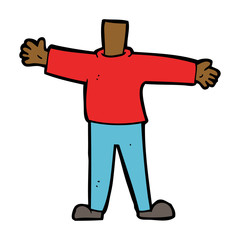 cartoon male body (mix and match cartoons or add own photo head)