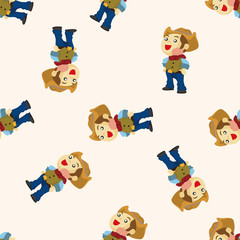 Obraz premium cowboy ,seamless pattern