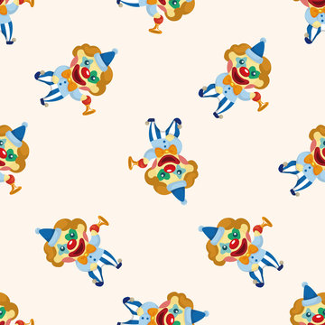 clowns ,seamless pattern