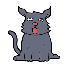 cartoon happy dog