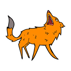 cartoon snapping fox