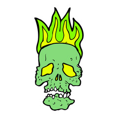 cartoon skull