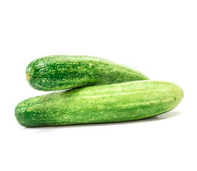 Cucumber on white background