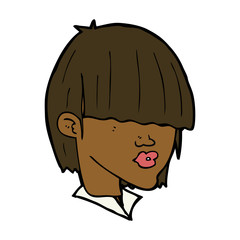 cartoon fashion haircut