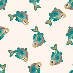 fish cartoon ,seamless pattern