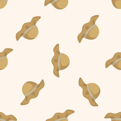 Fishing hat ,seamless pattern