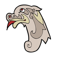cartoon medieval carving