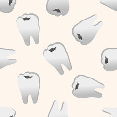 Tooth model ,seamless pattern