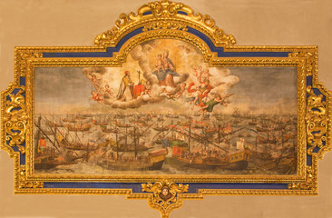 Seville - The paint of Battle of Lepanto from 7. 10. 1571 