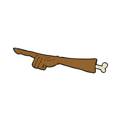 cartoon pointing arm