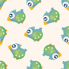 bird cartoon ,seamless pattern