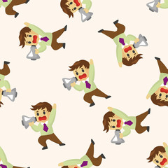 businessman deliver the speech ,seamless pattern