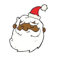 cartoon santa claus face