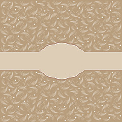 vintage card design for greeting card, invitation