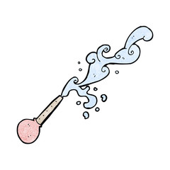 cartoon squirting pipette