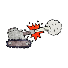 cartoon firing tank