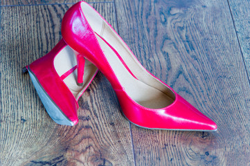 Czerwone damskie buty