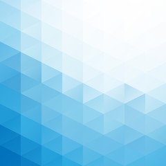 Fototapeta na wymiar Blue White Mosaic Background, Creative Business Design Templates