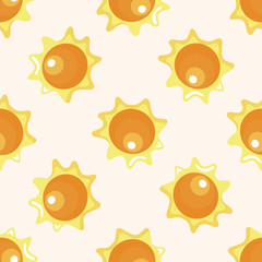 Space sun ,seamless pattern