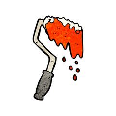 paint roller cartoon