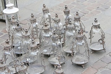 Metal Lantern vintage style for sale in antiques market
