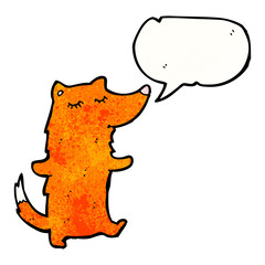 happy cartoon fox