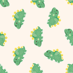 dinosaur cartoon ,seamless pattern