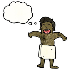 cartoon man in towel