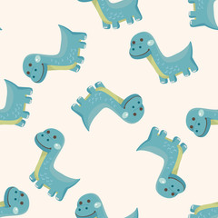 dinosaur cartoon ,seamless pattern
