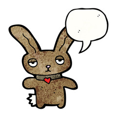 funny cartoon rabbit
