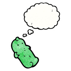 candy with thought bubble cartoon