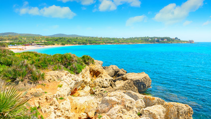 rocky shore in Alghero