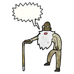 cartoon old man