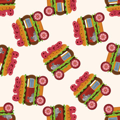 style dining car ,seamless pattern
