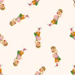 boy character ,seamless pattern
