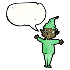 cartoon christmas elf