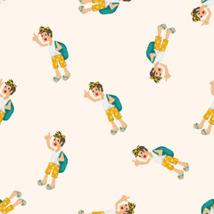 boy character ,seamless pattern