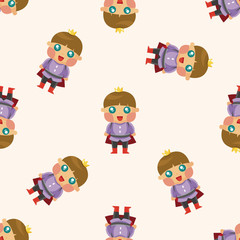 Royal theme prince ,seamless pattern