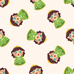 Fototapeta premium Royal theme princess ,seamless pattern