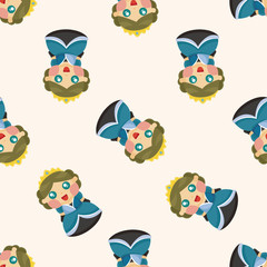 Royal theme princess ,seamless pattern