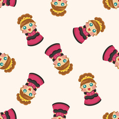 Royal theme princess ,seamless pattern