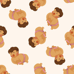 Sumo ,seamless pattern