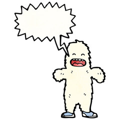 Retro cartoon with texture. Isolated on White.